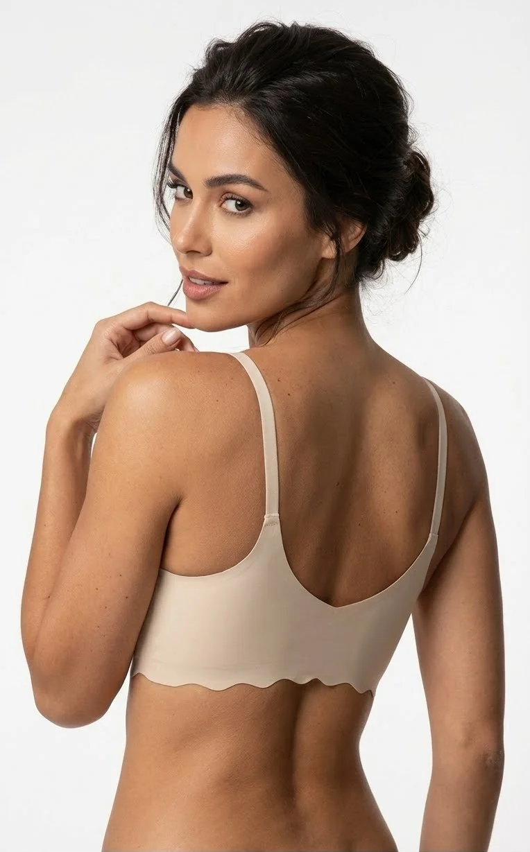 Yeni İnci Brawoow Kadın Lazer Kesim Sütyen Ten Rengi - Yan Görünüm